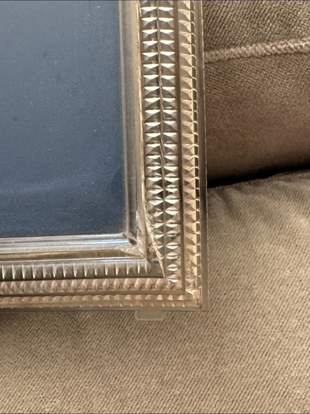 Vintage clear 50’s plastic deco frame 8x10 Hollywood glam